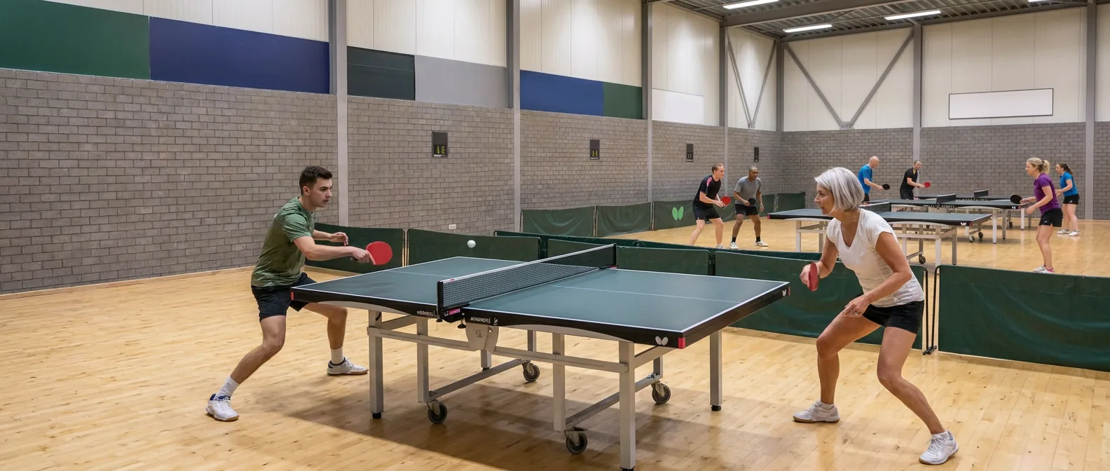 Twee tafeltennissers in de rally